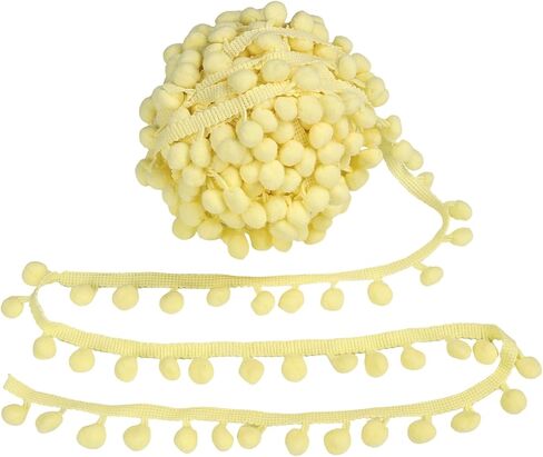 20 Yard 1Inch Pom Pom Trim10mm Ball Fringe Fabric Trim Ribbon Sewing Fringe in Saudi Arabia
