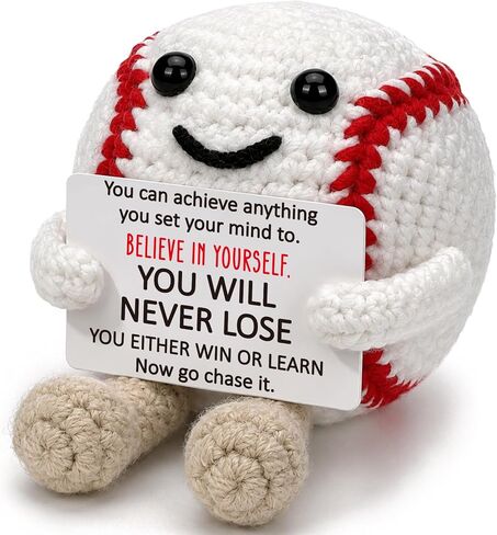 Positive Christmas Crochet Baseball Mom Gifts for Men Women Birthday in Saudi Arabia