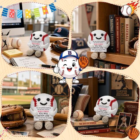 Positive Christmas Crochet Baseball Mom Gifts for Men Women Birthday in Saudi Arabia