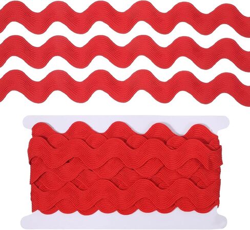 5 Yards Red Rick Rack, Rick Rack Trim for Sewing 20-34mm in Saudi Arabia