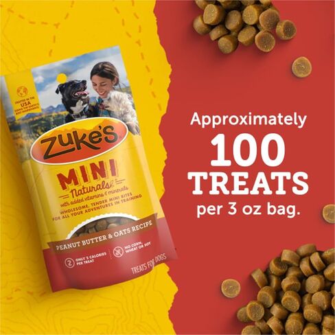 Zuke’s Mini Naturals Dog Training Treats for Dogs, Pet Treats Made with Real Peanut Butter- 16 oz. Bag in Saudi Arabia