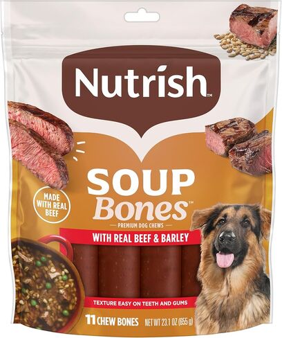 Nutrish Soup Bones Beef Dog Chews, 23.1 oz. Bag (11 Treats) (Rachael Ray) in Saudi Arabia
