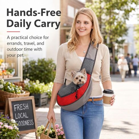 Pet Sling Carrier for Small Dogs Cats, Fits Pets Up to 5 lbs in Saudi Arabia