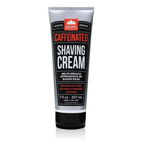 Pacific Shaving Company Caffeinated Shaving Cream - Shea Butter + Spearmint Antioxidant Shaving Cream with Caffeine - Clean Formula for a Hydrating, Redness Reducing + Irritation-Free Shave (7 Oz) in Kuwait