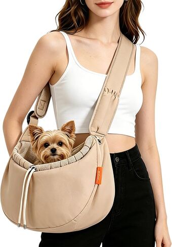 Pet Sling Carrier for Small Dogs/Cats up to 15 lb,Adjustable Shoulder Strap in Saudi Arabia