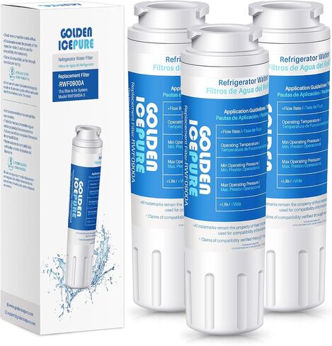 GOLDEN ICEPURE UKF8001 Replacement for MAYTAG UKF8001, Whirlpool Filter 4 EveryDrop EDR4RXD1, 3 pack, Mfi2570fez Msd2651heb, Kitchenaid Krfc300ess01, KENMORE 469006, RWF0900A Refrigerator Water Filter in Saudi Arabia