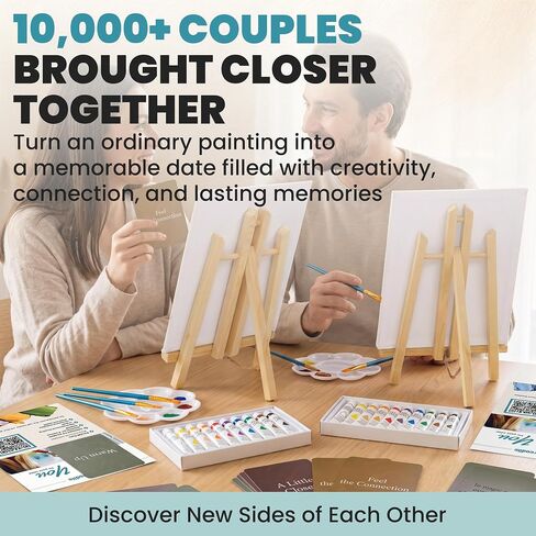 Painting Game Kit for Couples - Sip and Paint Date Night Set for Adults in Kuwait