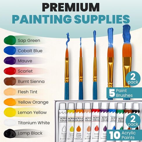 Painting Game Kit for Couples - Sip and Paint Date Night Set for Adults in Kuwait