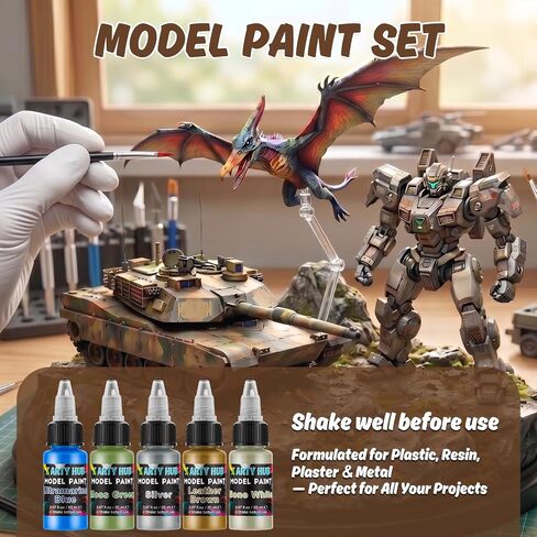 Model Paint Set, 34-Piece Miniature Painting Kit, Ready-to-Spray in Kuwait