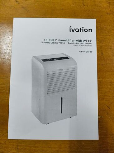 Ivation 4,500 Sq Ft Smart Wi-Fi Energy Star Dehumidifier with App, Continuous Drain Hose Connector, Programmable Humidity, 2.25 Gal Reservoir for Medium and Large Rooms (4,500 Sq Ft) in Saudi Arabia