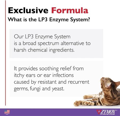 Zymox Otic Enzymatic Solution for Dogs and Cats to Soothe Ear Infections with 1% Hydrocortisone for Itch Relief, 8oz in Saudi Arabia