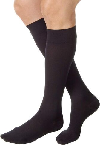JOBST Relief Knee High Graduated Compression Socks 20-30mmHg - Comfortable Unisex Design - Closed Toe, Black, X-Large Full Calf in Saudi Arabia