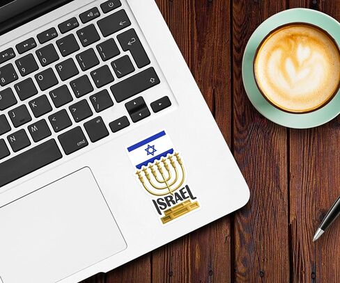 Israel Souvenir Stickers 3-Pack - Handmade Travel Collectible Decals - Flag & Landmark Design (3" Wide (Medium)) in Saudi Arabia