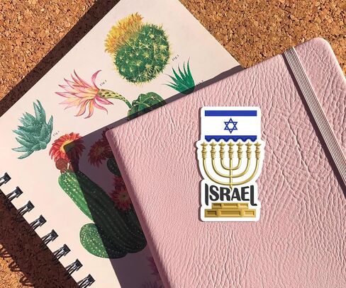 Israel Souvenir Stickers 3-Pack - Handmade Travel Collectible Decals - Flag & Landmark Design (3" Wide (Medium)) in Saudi Arabia