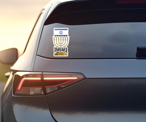 Israel Souvenir Stickers 3-Pack - Handmade Travel Collectible Decals - Flag & Landmark Design (3" Wide (Medium)) in Saudi Arabia