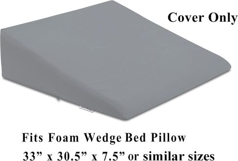 InteVision 400 Thread Count, 100% Egyptian Cotton Pillowcase. Designed to Fit The InteVision Extra-Large Foam Wedge Bed Pillow (33" x 30.5" x 7.5") in Kuwait
