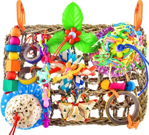 KATUMO Bird Toys, Large Bird Foraging Wall Toy, Woven Climbing Hammock Mat in Saudi Arabia