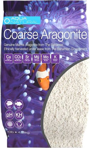 Aqua Natural Aquarium Sand, Coarse Aragonite, 10lb in Kuwait