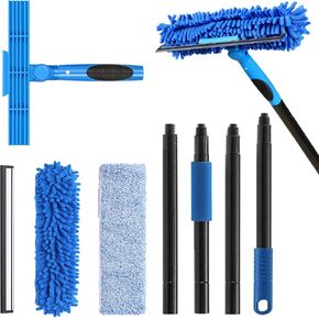 VITEVER Professional Window Squeegee Cleaner Tool with Extension Pole | 2-in-1 Window Squeegee with Scrubber Cleaning Kit in Saudi Arabia