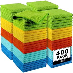 AIDEA Microfiber Cleaning Cloths-50 Pack, Premium All-Purpose Car Cloth, Lint Free, Scratch-Free, Absorbent Cleaning Towel for Cars, SUVs, House, Kitchen, Window, Gifts(12in.x12in.) in Saudi Arabia