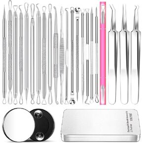 2023 Professional Pimple Popper Tool Kit - 22 PCS Blackhead Remover Tools for Acne and Zit Popping Comedone Extractor in Saudi Arabia