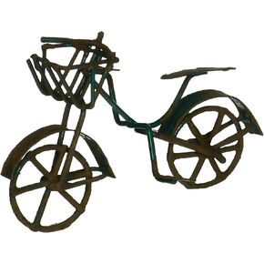 G & F Products 10022GR MiniGarden Fairy Garden Miniature Green Mini Bicycle Outdoor Statue, 3" Wide x 2" High in Saudi Arabia
