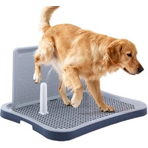 Pee Pad Holder, Indoor Potty Tray for Puppy and Small Size Dog with Pee Wall, Non-Skid Feet, 20x15.4x1.4 inch (Medium) in Kuwait