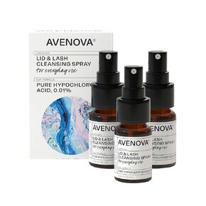 Avenova Eyelid and Eyelash Cleanser Spray 3 Pack – Gentle Everyday Hypochlorous Acid Lid and Lash Cleansing Spray for Clearer and Healthier Eyes, FDA Cleared Formula, 60mL (2.04oz) in Saudi Arabia