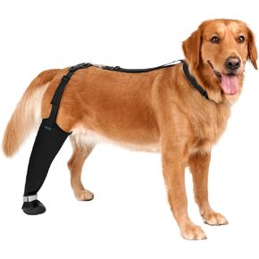 BARKLESS Rear Leg Sleeve with Paw Protector, Dog Bootie to Prevent Licking in Saudi Arabia
