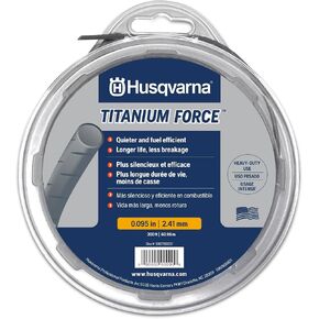 Husqvarna 639005102 string trimmer line .095-Inch 140ft spool Titanium Force, 095" x 140', Silver in Saudi Arabia