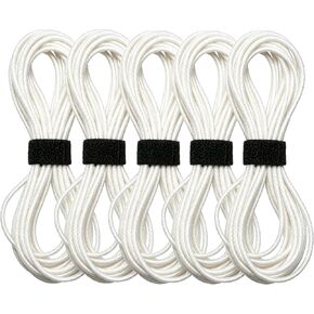 ARTCXC 5Pcs x 4.4Yard 2.5mm Round Elastic String Cord for Sewing in Saudi Arabia