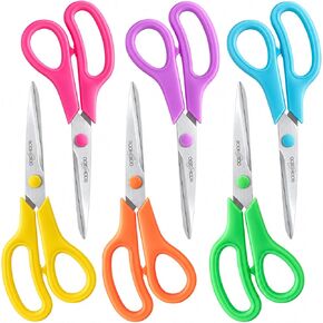 6PCS 8" Scissors,Sharp Stainless Steel All Purpose for Office School Crafts in Saudi Arabia