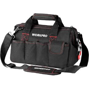 WORKPRO 16-inch Close Top Wide Mouth Tool Storage Bag with Water Proof Rubber Base, W081022A, 16" in Saudi Arabia