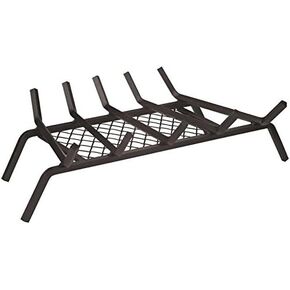 Rocky Mountain Goods Fireplace Grate with Ember Retainer - 1/2" Heavy Duty Cast Iron -Heat Treated for Hottest Fires - Retainer for Cleaner More efficient fire - Weld has (23") in Saudi Arabia