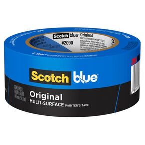 ScotchBlue Original Multi-Surface Painters Tape, 2 Inch Wide (1.88 in. x 60 Yds), 1 Roll Blue Paint Tape Protects Surfaces & Removes Easily, Masking Tape for Indoor and Outdoor Use (2090-48NC) in Kuwait