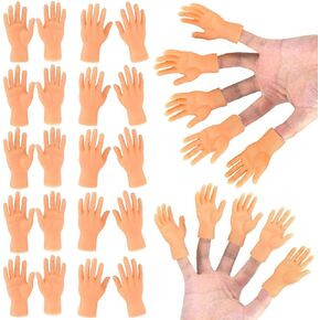 30 Pcs Tiny Finger Hands Mini Rubber Finger Puppets, Miniature Small Hands Ealistic Cute Little Hand Finger for Gifts Puppet Show Prank Gag Performance Party Favors in Saudi Arabia