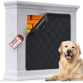 NABOWAN Fireplace Cover Easy Install - Indoor Fireplace for Draft Stopper Save Energy, Single-Sided Heat Resistant Fireproof Mat with Full Frame Hook&Loop, Fireplace Blanket with Built-in Magnets in Saudi Arabia