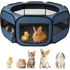 UWE Extra Large Small Animal Playpen, Waterproof Foldable Pet Pen,Dark Grey in Kuwait
