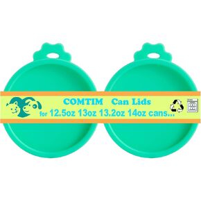 COMTIM Can Covers for Dog Food Cans, Silicone Pet Dog Food Can Covers Lids for 13 oz 12.5 oz 13.5 oz Cans...or Cat Food Cans 6 oz, Reusable Can Toppers Can Saver Covers for Canned Goods in Saudi Arabia