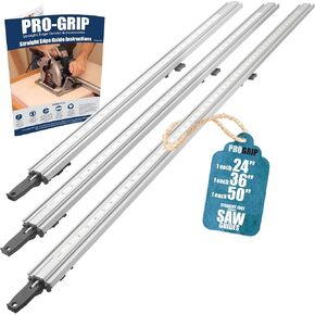 ProGrip Straight Edge Clamps Ideal for Cutting Large Sheets of Plywood and Dado Slots (All 3 Clamps 24, 36 and 50 inch) in Saudi Arabia