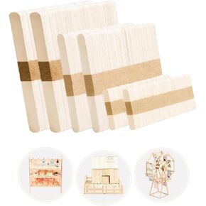 Popsicle Sticks for Crafts, Bulk 300 Pcs Wooden Sticks for DIY in Saudi Arabia