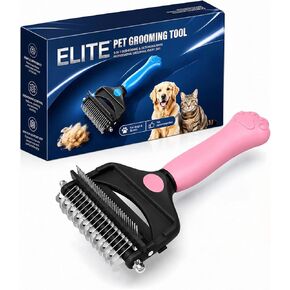 Deshedding Dog Brush，3-in-1 Undercoat Rake for Dogs (Black) in Saudi Arabia