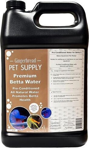 Premium Conditioned Betta Water with Natural Tannins for Betta Fish – 1 Gallon in Kuwait