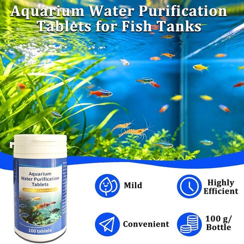 Fish Tank Water Purification Tablets - Clarify Water (1) in Kuwait