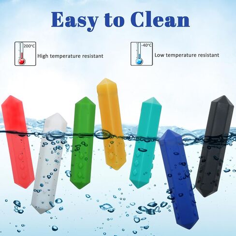 Chew Necklaces for Sensory Kids, 5 Pack Oral Sensory Chewy Toys for Boys and Girls with ADHD, SPD, Autism, Silicone Chewing Necklace Reduce Adult Anxiety Fidgeting in Saudi Arabia