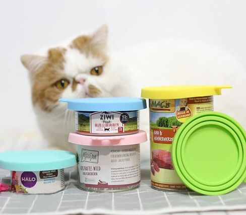 Pet Food Can Covers-Comtim 3 Pack Silicone Can Lids Caps for Dog Cat Wet Food,Universal Size Fit Most Standard Size Canned Dog and Cat Food in Saudi Arabia