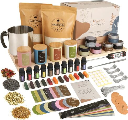 SAEUYVB Candle Making Kit,DIY Soy Candle Making Supplies/Kit for Adults in Kuwait