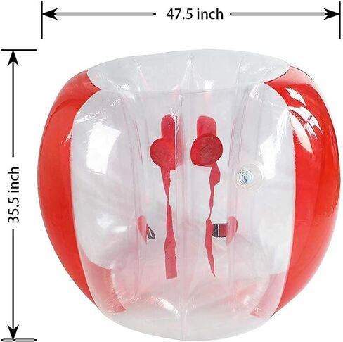 SUNSHINE-MALL 48 inch 2 pcs Bumper Sumo Ball for Adults,Kids, Inflatable Bounce Body Zorb Ball for Outdoor Team Gaming Play for 6 Ages+ (red+Blue) in Kuwait