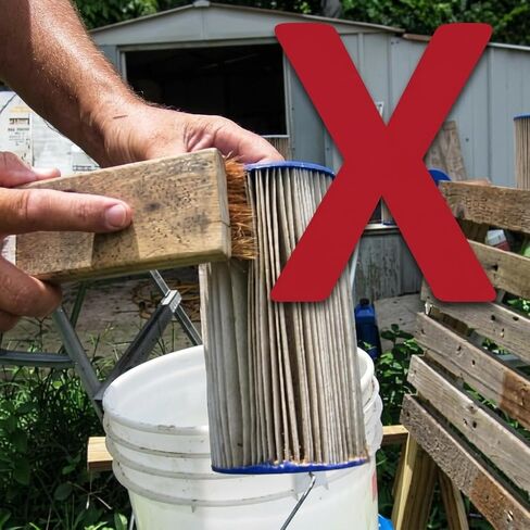 منظف ​​خرطوشة فلتر حمام السباحة والسبا Aquatix Pro Premium، يزيل الحطام والأوساخ من مرشحات حمام السباحة في ثوانٍ، منظف فلتر خرطوشة حمام السباحة شديد التحمل، من أجل تدفق نظيف للمياه اليوم! (1) in Kuwait