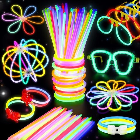 BUDI 467Pcs Glow Sticks Party Favors for Kid Adult Halloween Toys Bulk Pack in Saudi Arabia